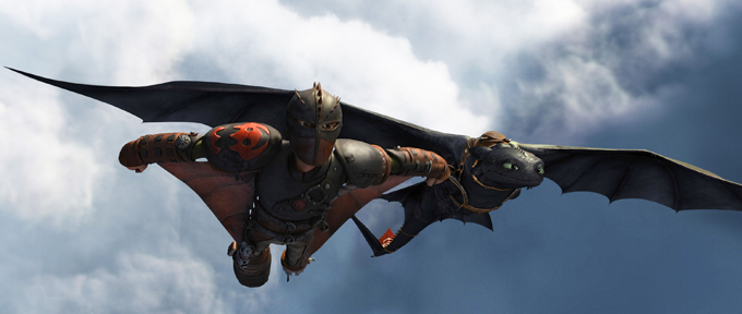Jay Baruchel-Hiccup and Toothless-fancy flying