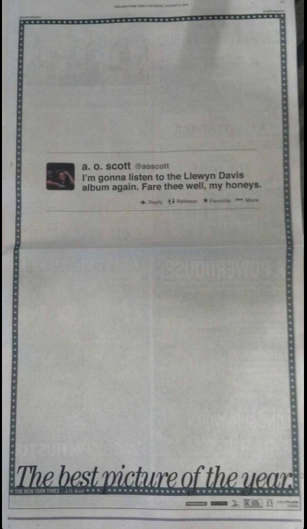 AO Scott Tweet