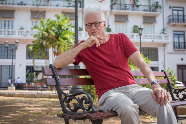 Brian D. Johnson in Plaza Herrera, Panama City