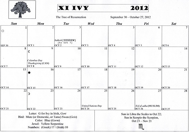 Ivy Calendar