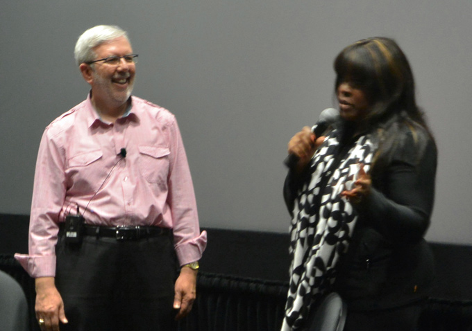 Chaz Ebert talks with Leonard Maltin