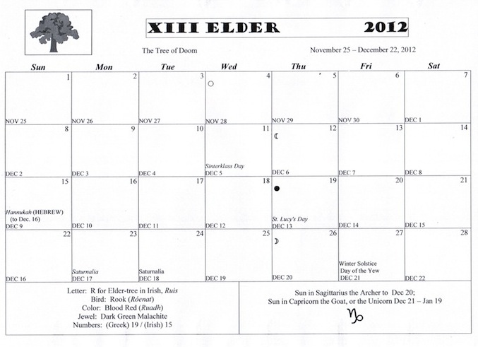 Elder Calendar