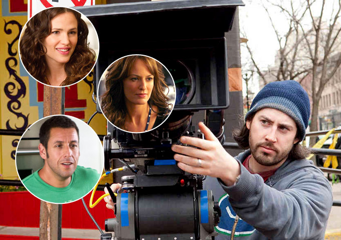 Jason Reitman, Adam Sandler, Jennifer Garner, Rosemarie DeWitt