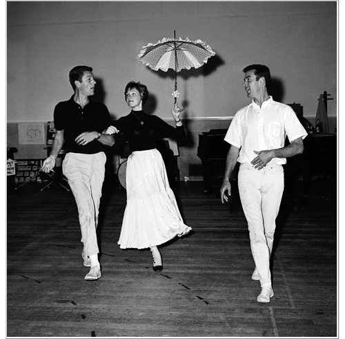 Marc Breaux choreographs Dick Van Dyke-Julie Andrews-500