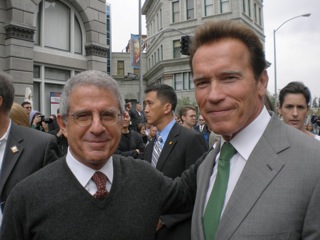Ron Meyer and Arnold Schwarzenegger