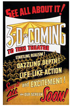 3-D Is Coming Announcement-250