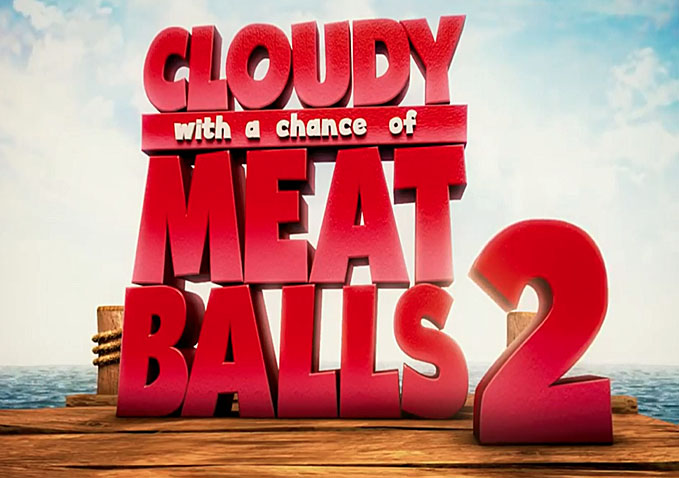 Cloudy 2 title treatment