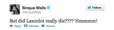 Sinqua Wells tweet