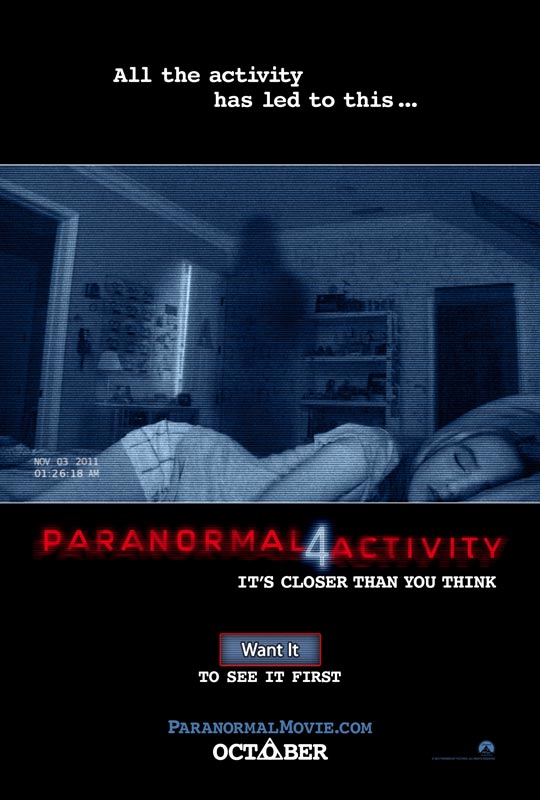 Paranormal Activity 4, poster