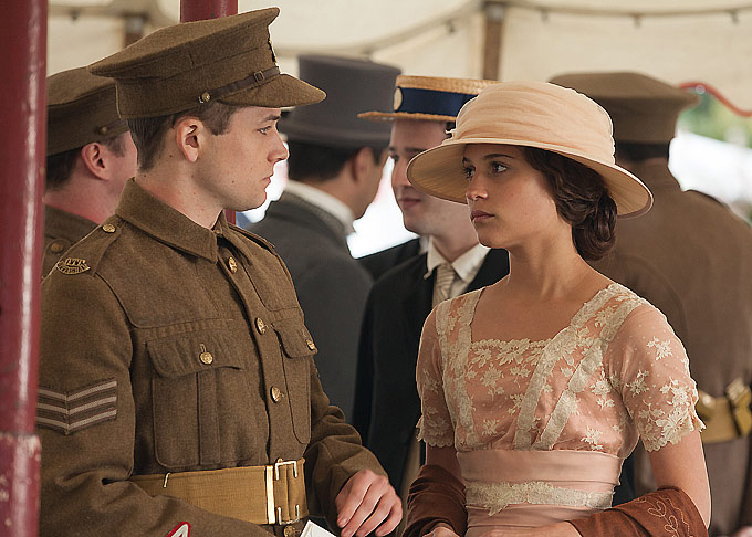 Taron Egerton as Edward Brittain- Alicia Vikander as Vera Brattain