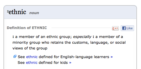 Ethnic Terms 88