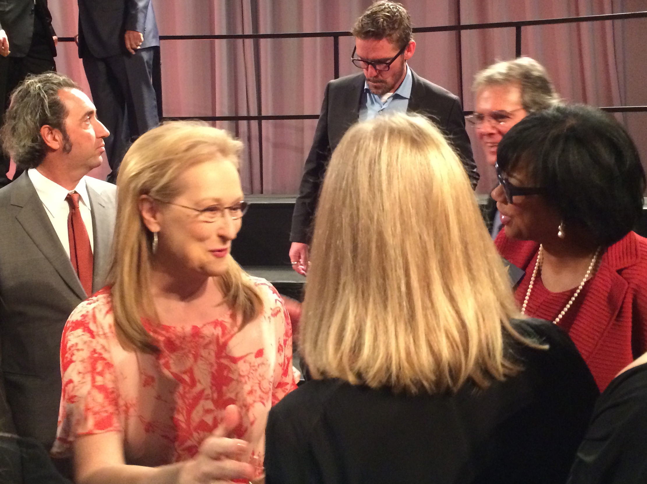 Meryl Streep and Cheryl Boone-Isaacs