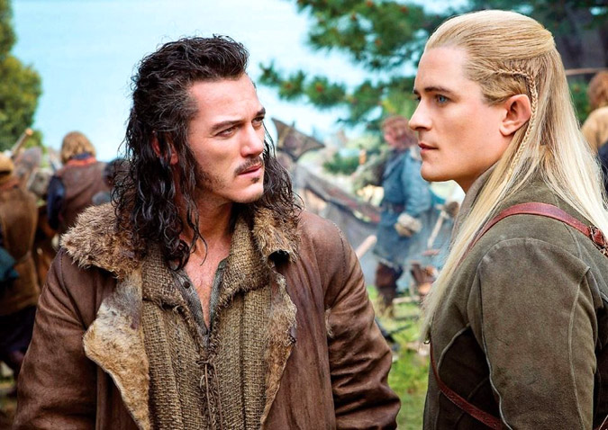 Orlando Bloom & Luke Evans from 'The Hobbit: There and Back Again'