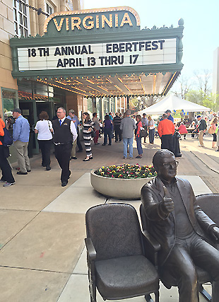 Roger Ebert Thumbs Up Statue