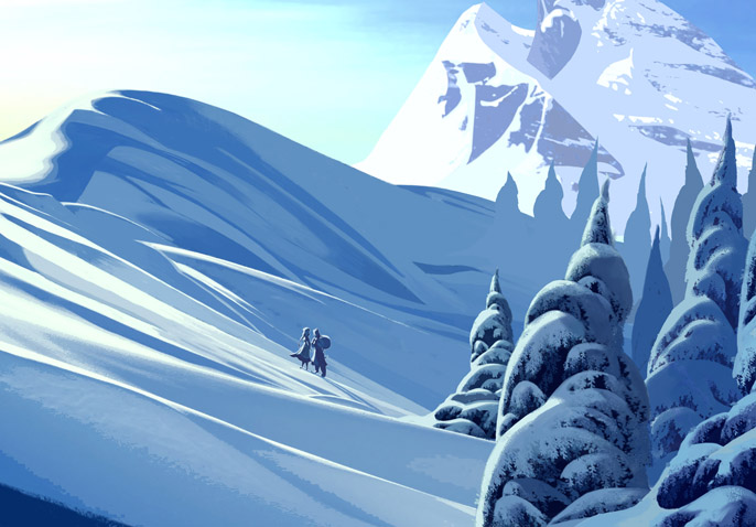 Frozen mountain