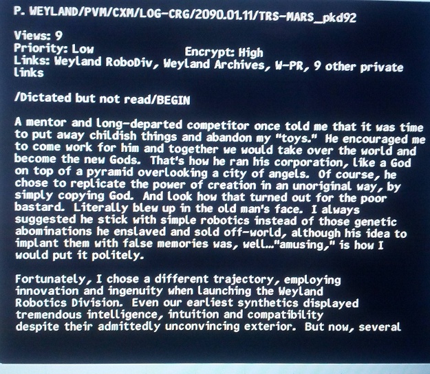 Prometheus easter egg