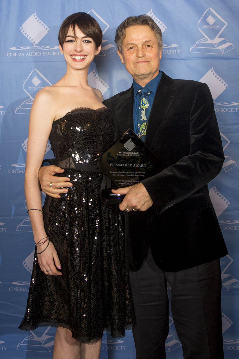 Anne Hathaway and Jonathan Demme