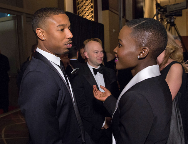 Michael B. Jordan and Lupita Nyong'o