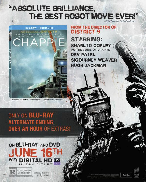 Chappie Blu-ray details