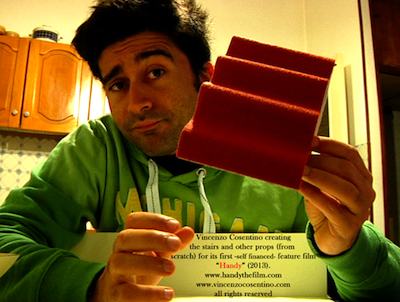 Vincenzo Cosentino working on the film