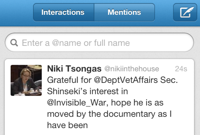 Invisible War tweet