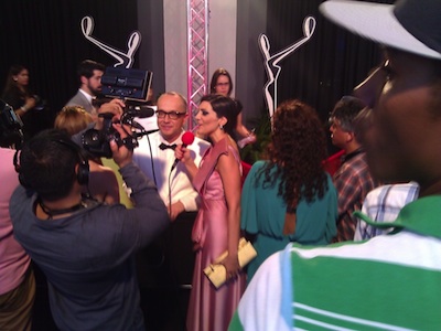 Juan Carlos Arciniegas from CNN Latino, presenter of the Platinum Awards in Panama City, Panama