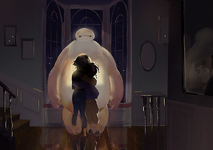 BH6 Touching Moment painting