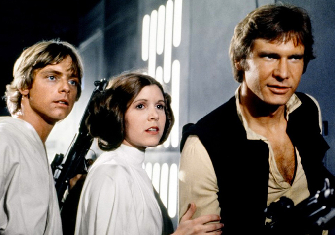 Star Wars: A New Hope Mark Hamill Carrie Fisher Harrison Ford