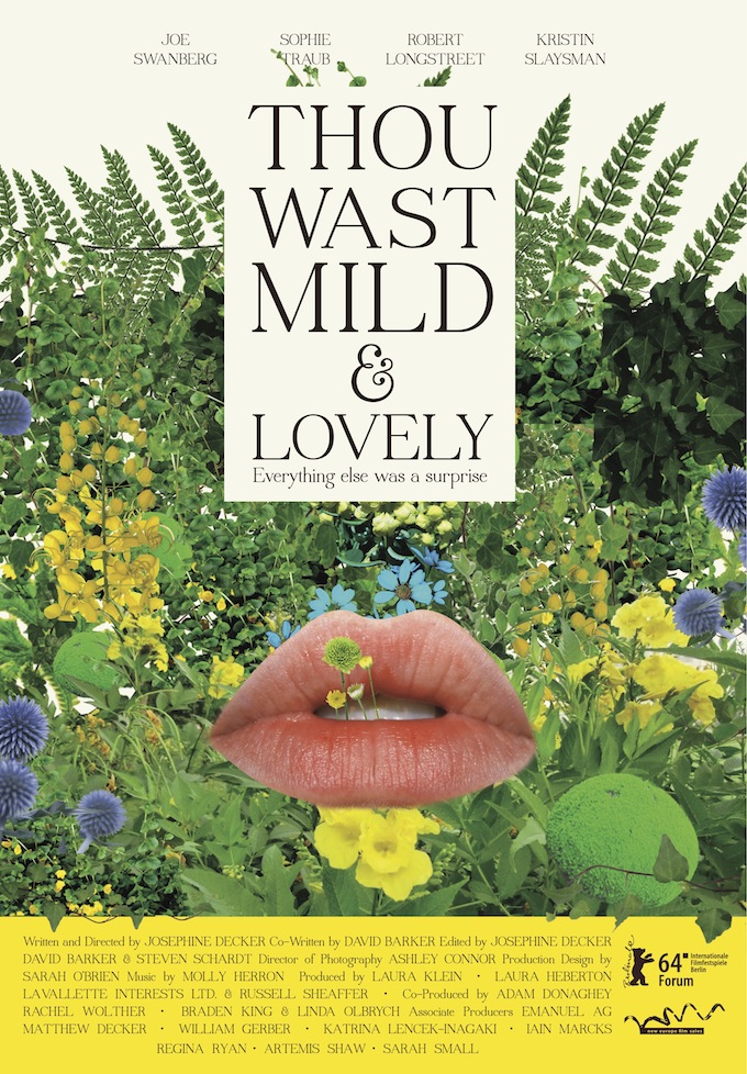 Josephine Decker, Thou Wast Mild & Lovely, Poster