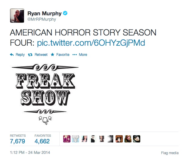 American Horror Story tweet