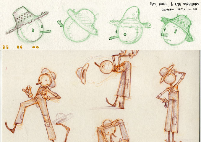 Scarecrow model sheets