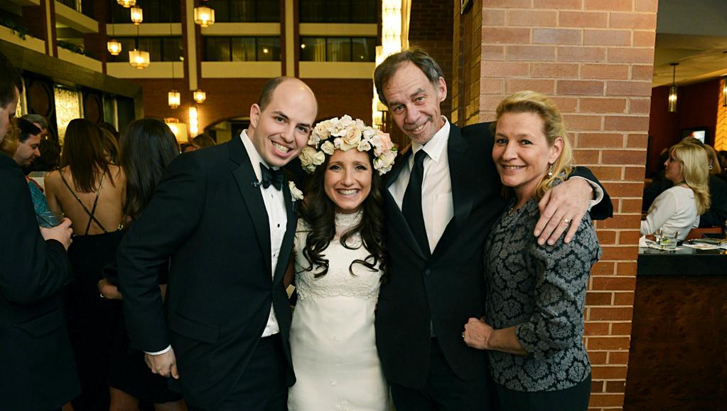 Stelter and Carr with their wives