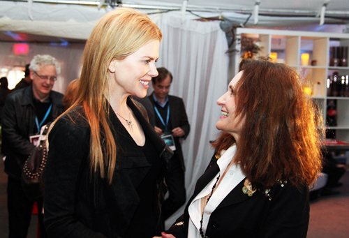 Nicole Kidman and Beth Grant before the u201CEvolution of Women Behind the Camerau201D Panel