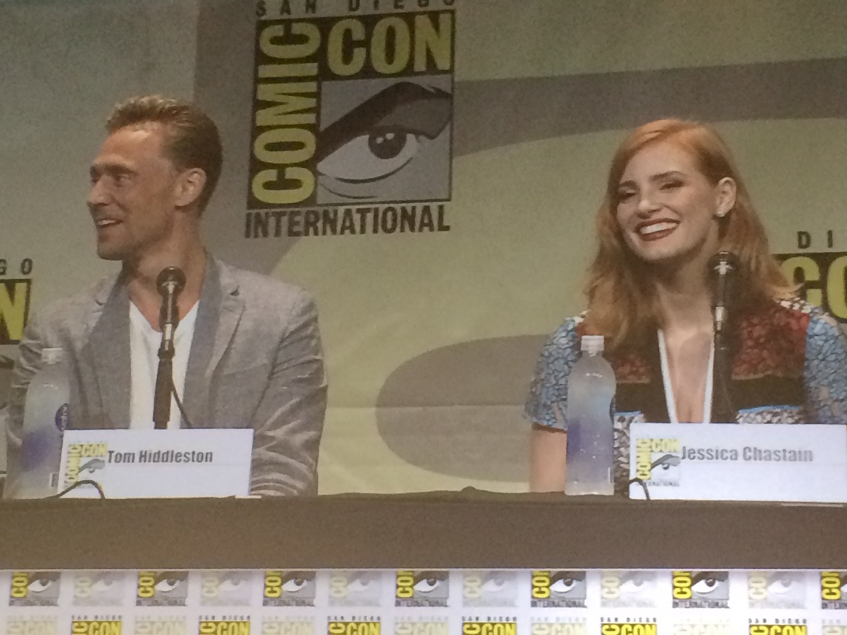Hiddleston, Chastain at Comic-Con
