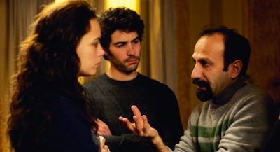 Director Asghar Farhadi on the set of 'The Past'