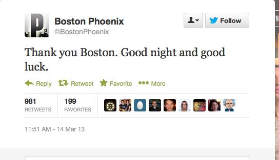 Boston Phoenix tweet