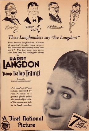Ad for Harry Langdon Film